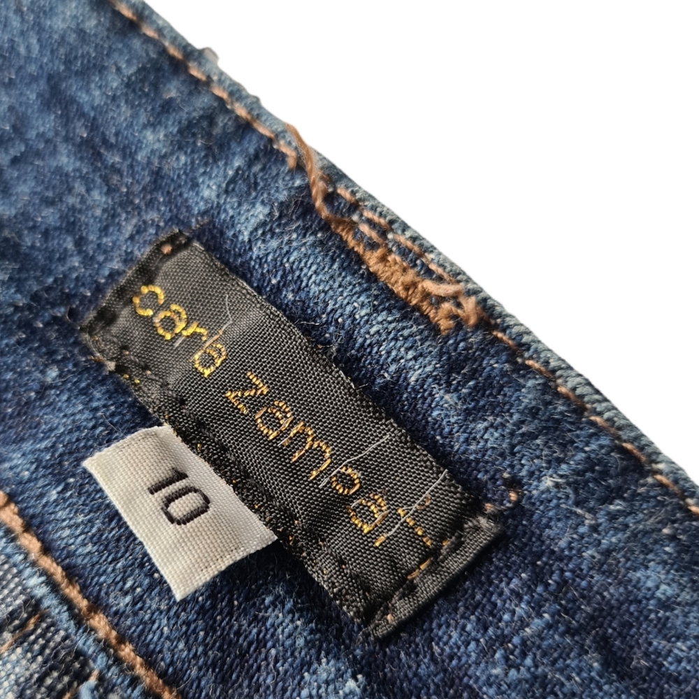 Vintage Carla Zampatti 10 Women's Bootcut Denim Blue Jeans - Picture 6 of 10